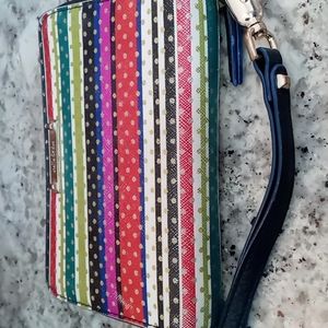 Stella & Dot rainbow colored wristlet/ wallet